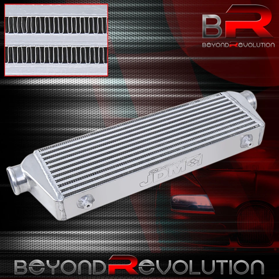 Barra y placa intercooler de refrigeración turbo de montaje frontal 28" X 7" con entrada/salida de 2,5" Foto 1 de 4