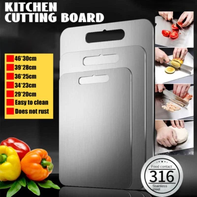 Titanium Cutting Board Double-Sided Titanium Chopping Boards for Kitchen Camping - image 1 of 4