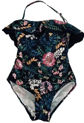 Tommy Hilfiger Traje de Baño Volantes Carnaval Rosa Cielo Capitán 1 Pieza Floral 10 Foto 1 de 4