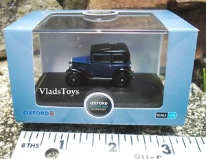 Oxford Auto Diecast 1/76 Scale Austin 7 RN Saloon - Light Royal Blue 76ASS002 - Picture 1 of 5
