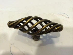 ULTRA 2-7/8" Oval Dekorativ Vogelkäfig Schrank Knopf Antik Messing Finish 41760 - Bild 1 von 3