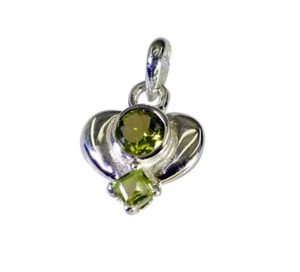 pleasing Peridot 925 Sterling Silver Green Pendant genuine wholesale US gift - Picture 1 of 2