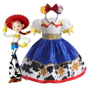 Kids Girls Toys Story Woody Jessie Costume Tutu Skirt Birthday Party Fancy Dress - Picture 1 of 9