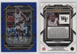 2023-24 Panini Prizm Draft Picks FOTL Blue Shimmer /19 Chris Paul #71