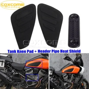 Tank Traction Side Pad Knee Grip + Head Heat Shield Guard for Harley Pan America - Picture 1 of 11