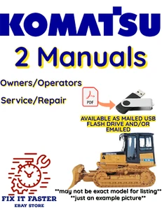 KOMATSU TD-7H CRAWLER TRACTOR OWNERS SERVICE REPAIR OPERATORS MANUAL PDF ON USB - Picture 1 of 5