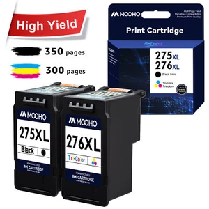 1-2PK Ink Cartridge compatible for Canon PG-275XL CL-276XL PIXMA TS3520 TS3500 - Picture 1 of 10