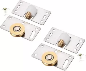 2x Schiebetürrollen Schiebetürbeschlag Möbelrollen Schiebetürrolle für Schiebetü - Bild 1 von 13