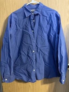 Eddie Bauer Womens XL Shirt: Button Up, Long Sleeve, Blue - Bild 1 von 3