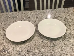 2er Set Corelle weiß flache Gemüse Servierschalen 8,5" - Bild 1 von 4