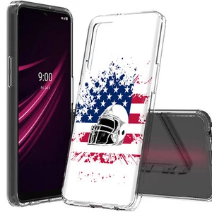 Slim Case for TCL/ T-Mobile REVVL V PLUS V+ 5G, USA Flag Helmet Print, USA - Picture 1 of 7