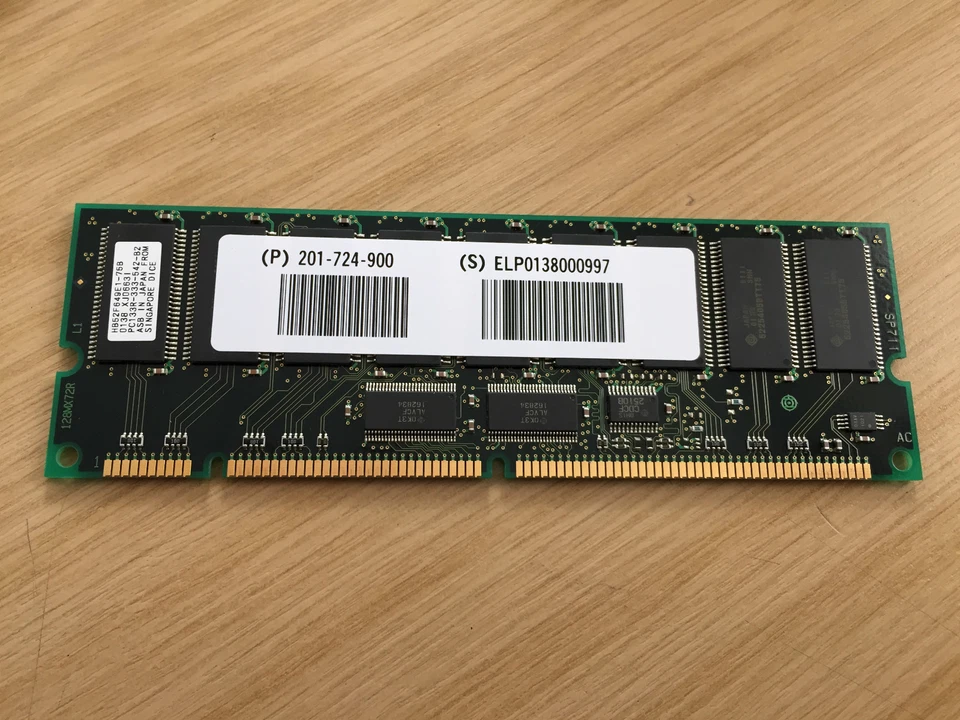 ECC 512mb MEMORY MODULE 201-724-900 PC133R-333-542-B2 - Image 1 of 1