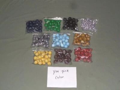 24 cuentas vintage redondas de plástico para macramé artesanal Marbella de 30 mm 10 colores que elijas Foto 1 de 4