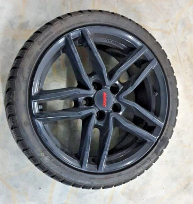 Einzelrad : Alufelge mit Winterreifen 215/40R17 87V, beschädigt durch Randstein, - Bild 1 von 4
