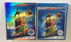 Disney Peter Pan Anniversary Edition Blu-Ray DVD Signature Collection w/Slip NEW - Picture 1 of 8