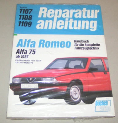 Manuale Di Riparazione Alfa Romeo 75 - 2.0 TWINSpark E 3.0 V6 - Dal 1987 - Immagine 1 di 2