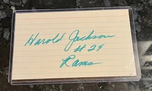 Harold Jackson Autogramm Karteikarte - Bild 1 von 1