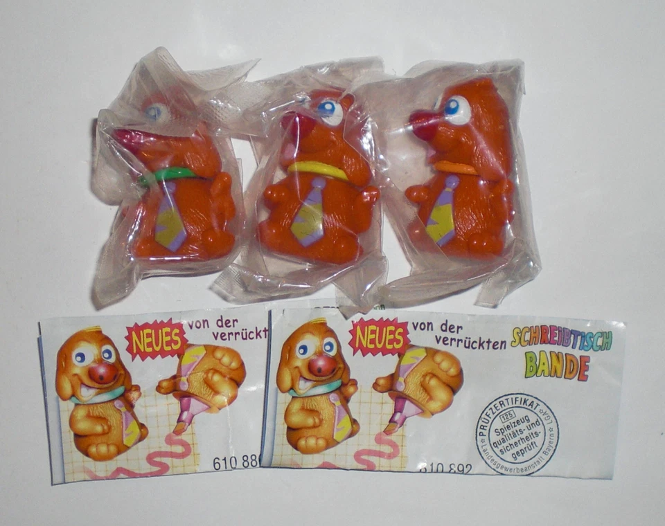3 verschiedene Filzi Dog + 2 BPZ - Verrückte Schreibtischbande D 2003 TOP! - Bild 1 von 1