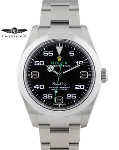 NEW 2022 Rolex Air-King 116900 Stainless Steel 40mm Black Dial w/ Box & Card - Picture 1 of 6