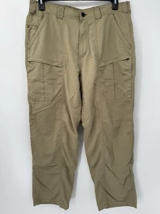 ExOfficio Cargo Pants Men's 36 Beige Hiking Trail Outdoors Nylon Fishing - Picture 1 of 11