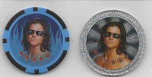 2011 Topps WWE Power Chipz John Morrison Silver Sparkle & Base Chipz 1:24 SP - Picture 1 of 2