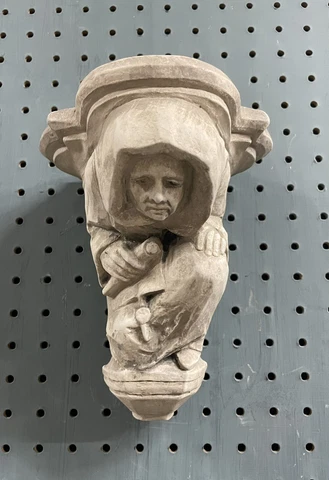 Medieval Gothic Monk Corbel Shelf Architectural Home Accen Decor Cover