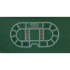 Baccarat Layout Felt Green 36" X 72" Home Use Casino Style NEW (bal)