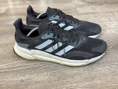 Adidas Mens Solar Boost 3 Size 12.5 Black Silver Running Shoes FW9137 Sneakers - Image 1 of 4
