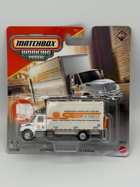 MATCHBOX WORKING RIGS 2026 INTERNATIONAL MOVING MV BOX TRUCK SPEEDY X PRESS - Image 1 of 1