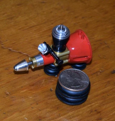 Cox Tee Dee .020 model airplane engine control line vintage glow motor 020 tank - Image 1 of 4