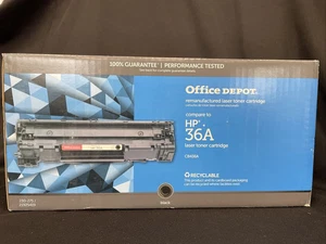 Office Depot  Toner Cartridge compatible with HP 36A Black - Picture 1 of 3
