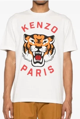 NWT $209 KENZO PARIS LUCKY TIGER  White T-shirt ~ SIZE XL - Oversized - Image 1 of 4