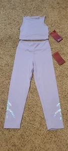 Mirella Dance Set Top And Leggings Girls Size 10 Lilac - Picture 1 of 4