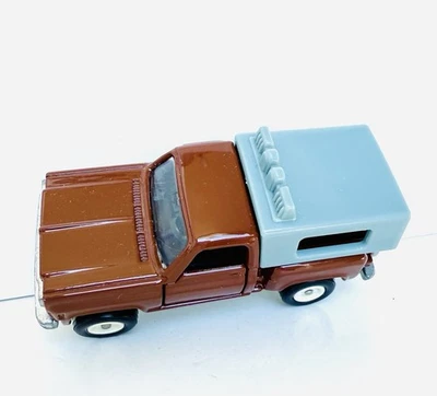 1978 TOMY TOMICA POCKET CARS CHEVROLET PICK UP TRUCK OPENING DOORS BROWN - Image 1 of 4