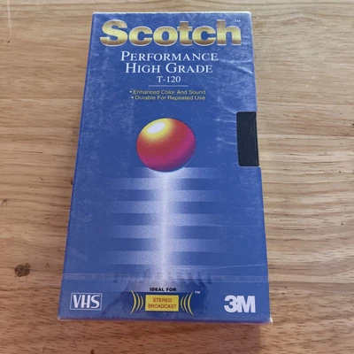 Cinta VHS T-120 Scotch Performance High Grade (nueva y sellada) Foto 1 de 2