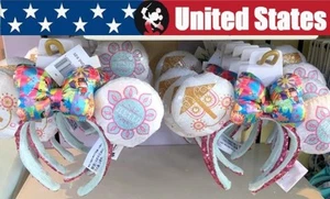 Disney Park Bow Sequin it's a small world Clock Mickey Minnie Ears Headband ๐ - Picture 1 of 8