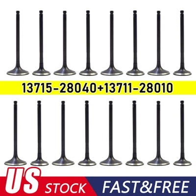 Valve Set Intake + Exhaust for Toyota Highlander Camry RAV4 Corolla Scion tC xB - Image 1 of 4