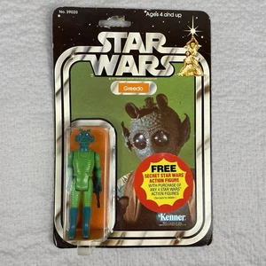 Figura de acción Greedo de Star Wars de colección 21D reverso de tarjeta sin usar, en caja Kenner 1979 ampolla transparente - Imagen 1 de 17