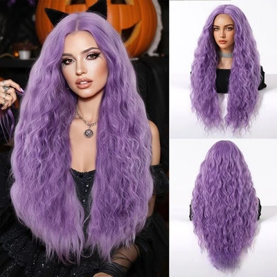 万圣节角色扮演时尚大波长卷发合成假发  — 第 1/4 张图片