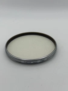 Canon 72mm UV 1x Filter for Canon Dream Lens Silver Chrome 50mm f0.95 - Picture 1 of 4