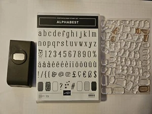 Stampin Up! ALPHABET & koordinierendes bestes Etikett STANZE Alphabet & Zahlen ausverkauft - Bild 1 von 2