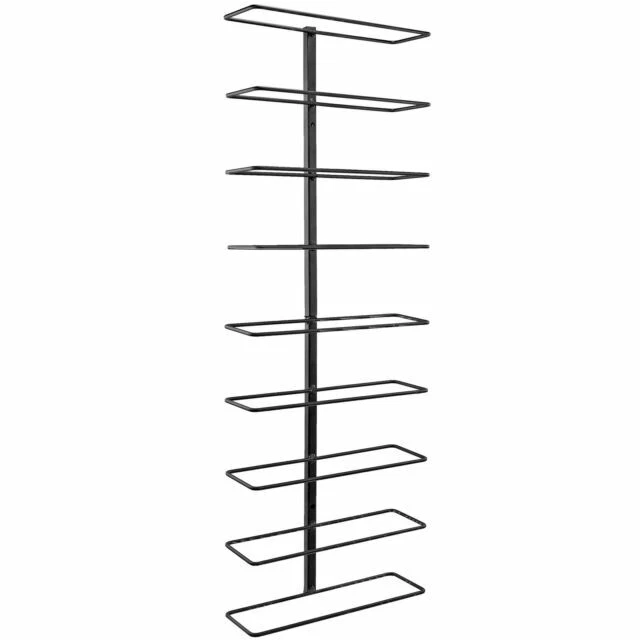 Southern Homewares Wall Mount Wine Bottle Storage Rack - Black
