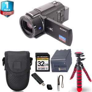 Sony FDR-AX43A UHD 4K Handycam Camcorder + Tripod + Case+ 1 Yr Warranty - Picture 1 of 6