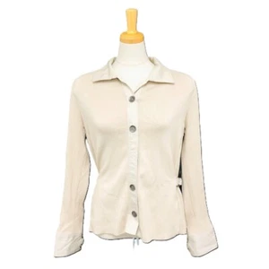 BURBERRY FBA91-120-42 Check long sleeve Tops cardigan cotton / Nylon Beige - Picture 1 of 18