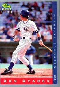 1993 Classic Best Don Sparks #25 Columbus Clippers