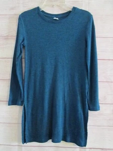 Old Navy Waffle Knit Shirt Women’s XS Blue 3/4 Sleeve Crew Neck Top Shirt Solid - Picture 1 of 3