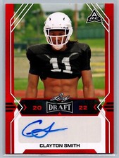 2022 Leaf Draft #BA-CS2 Clayton Smith Autographs Red