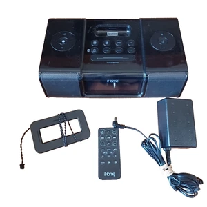 iHome IA9 Docking Charging Station iPod IPhone Clock Radio Alarm Remote Antenna - Picture 1 of 6