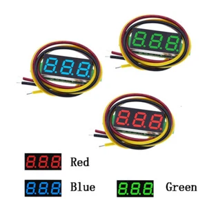 1-10pcs 0.28Inch LED Digital Voltmeter 3 Wires Auto Car Voltage Tester Detector - Bild 1 von 15