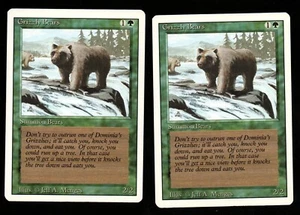 2x Magic The Gathering Grizzly Bears Magic The Gathering - Edición revisada - LP - Único dueño - Imagen 1 de 2